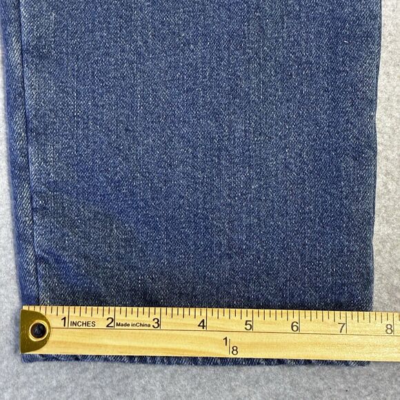 L.L. Bean Women’s Relaxed Fit Flannel Lined Jeans Size 16 Regular Blue Denim - Picture 4 of 9